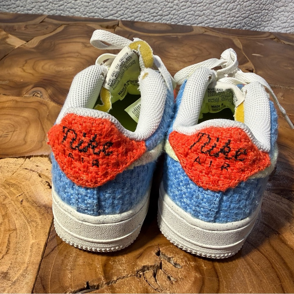 Nike Kids Sneakers - White, Blue, and Red